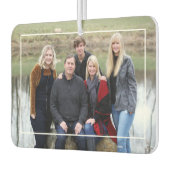 Foto-Name der benutzerdefinierten Familie Rustic W Autolufterfrischer (Links)