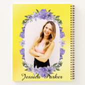 Foto Name der Links gelben blühenden Girls Notizblock (Rückseite)