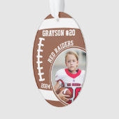 Foto Name des Fußballspielers Keepake #20 Ornament (Vorderseite)