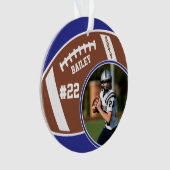 Foto Name des Fußballspielers Ornament (Vorderseite)