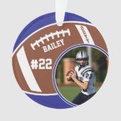 Foto Name des Fußballspielers Ornament (Vorderseite)