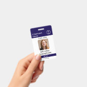 Foto "Name des Unternehmens Mitarbeiter-ID-Karte" Ausweis (Handheld)