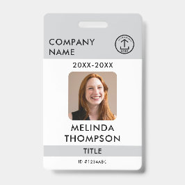 Foto "Name des Unternehmens Mitarbeiter-ID-Karte" Ausweis