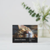 Foto, Name, Dienste Visitenkarte (Stehend Vorderseite)