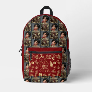 Foto Name Geburtstag Ich liebe dich Für Familie Fr Bedruckter Rucksack