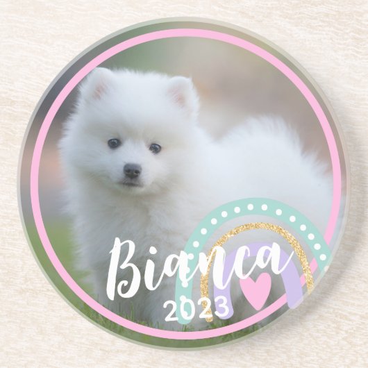 Foto Name Jahr Rainbow Sandstone Untersetzer (Vorne)