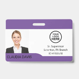 Foto, Name, Logo, Abzeichen Ausweis