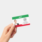 Foto, Name, Logo, Abzeichen Ausweis (Handheld)