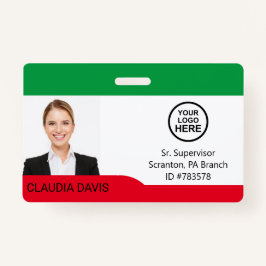 Foto, Name, Logo, Abzeichen Ausweis