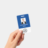 Foto, Name, Logo, Bar-Code-Abzeichen für benutzerd Ausweis (Handheld)