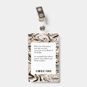 Foto Name Logo Bar Code Benutzerdefiniertes Abzeic Ausweis (Rückseite mit Clip)