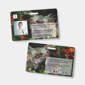 Foto Name Logo Bar Code Business Abzeichen Ausweis (Vorder- & Rückseite)