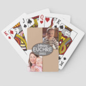 Foto Name Personalisiert EUCHRE & Poker Geschenk Spielkarten (Rückseite)