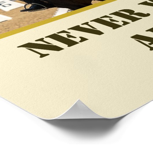 Foto Name Pferdebesitzer Lover Poster (Ecke)