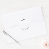 Foto Name Quinceanera Runder Aufkleber (Umschlag)