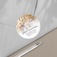 Foto Name Rücksendeadresse Frohe Weihnachten