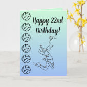 Foto Name Sentiment Sport Thema Volleyball Karte (Gelbe Blume)