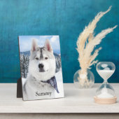 Foto Name Tabletop Plaque mit Easel Fotoplatte (Seite)