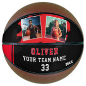 Foto "Name Team 2" des benutzerdefinierten Spieler Basketball (Vorderseite)