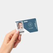Foto Name Unternehmen Logo Barcode Sicherheit Ausweis (Handheld)