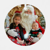 Foto Names Ages personalisieren Geschenk Ornament Aus Metall (Vorderseite)