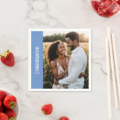 Foto Napkin und Text der Interessengruppe Serviette (Beispiel)