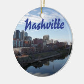 Foto Nashvilles Tennessee mit Stadt Skyline Keramik Ornament (Links)
