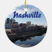 Foto Nashvilles Tennessee mit Stadt Skyline Keramik Ornament (Hinten)