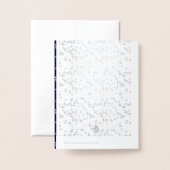 Foto Nativity WELTFRIEDEN Folie Weihnachtskarte Folienkarte (Rückseite mit Umschlag)