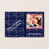 Foto Nativity WELTFRIEDEN Folie Weihnachtskarte Folienkarte (Innenseite)