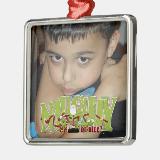 Foto Naughty oder Nice Ornament (Links)
