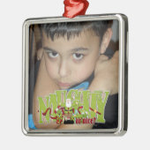 Foto Naughty oder Nice Ornament Aus Metall (Links)