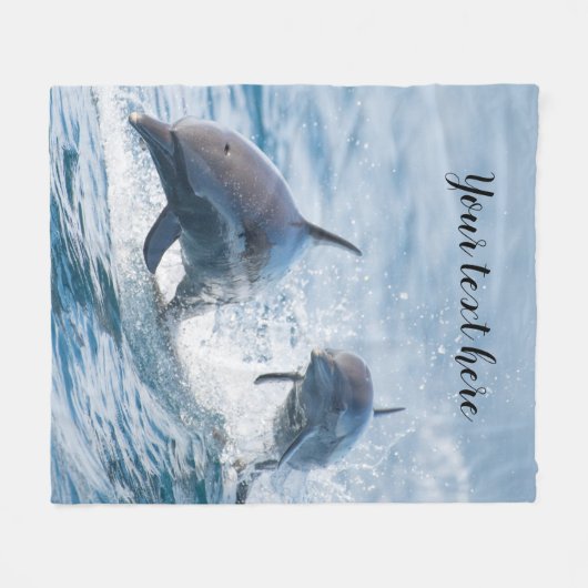 Foto Nautic Bottlenose Delphine Fleecedecke (Vorderseite (Horizontal))