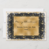 Foto Nautic Modern Feiertagskarte (Rückseite)