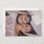 Foto Navy Blue Wedding Save The Date (Rückseite)