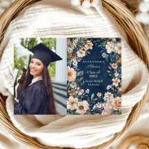 Foto Navy Blue Wildblume Meadow Garden Graduatio