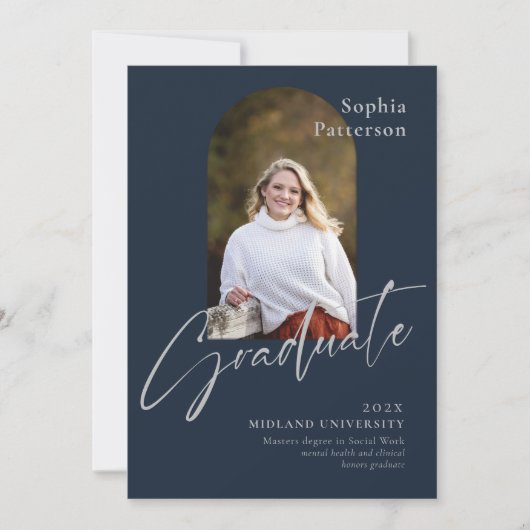 Foto Navy Gray Ankündigung (Vorderseite)