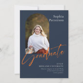 Foto Navy Orange Uni Ankündigung (Vorderseite)