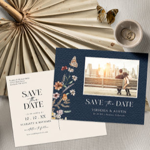 Foto Navy Save-The-Date-Postkarte Postkarte
