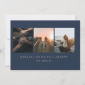 Foto Navy und Blush 3 Save The Date (Vorderseite)