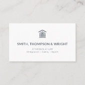 Foto Navy White Visitenkarte (Vorderseite)