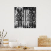 Foto Negatives Bild des Leichts von Turin Poster (Küche)