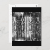 Foto Negatives Bild des Leichts von Turin Postkarte (Vorne/Hinten)