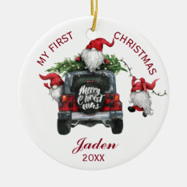 FOTO nennt meinen ersten Weihnachts-Wasserfarbenur Keramik Ornament