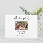 Foto Neue Adressverschiebungs-Announcement-Karten (Stehend Vorderseite)