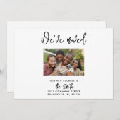 Foto Neue Adressverschiebungs-Announcement-Karten (Vorne/Hinten)