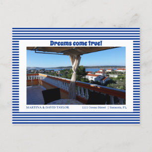 Foto Neue Zuhause-Adresse Ankündigung Postkarte