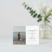 Foto Neujahrliche Abenteuer Save the Date Karte (Stehend Vorderseite)