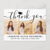 Foto New Address Simple Abschluss Vielen Dank Postkarte (Vorderseite)