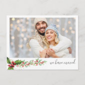 Foto New Zuhause Christmas Postkarte (Vorderseite)